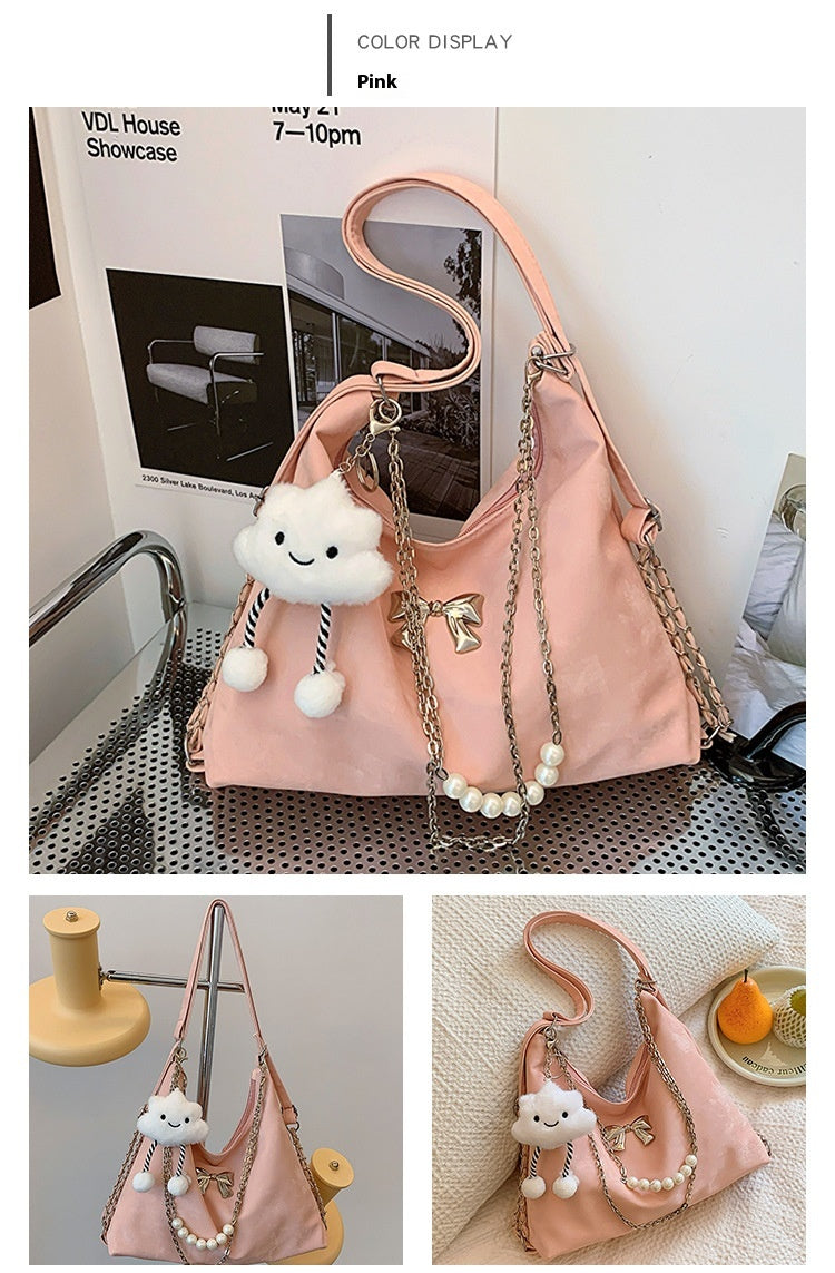 Large Capacity Spring Shoulder Bag Texture photo 14