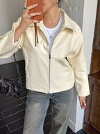 Zip Up Leather Jacket (9)