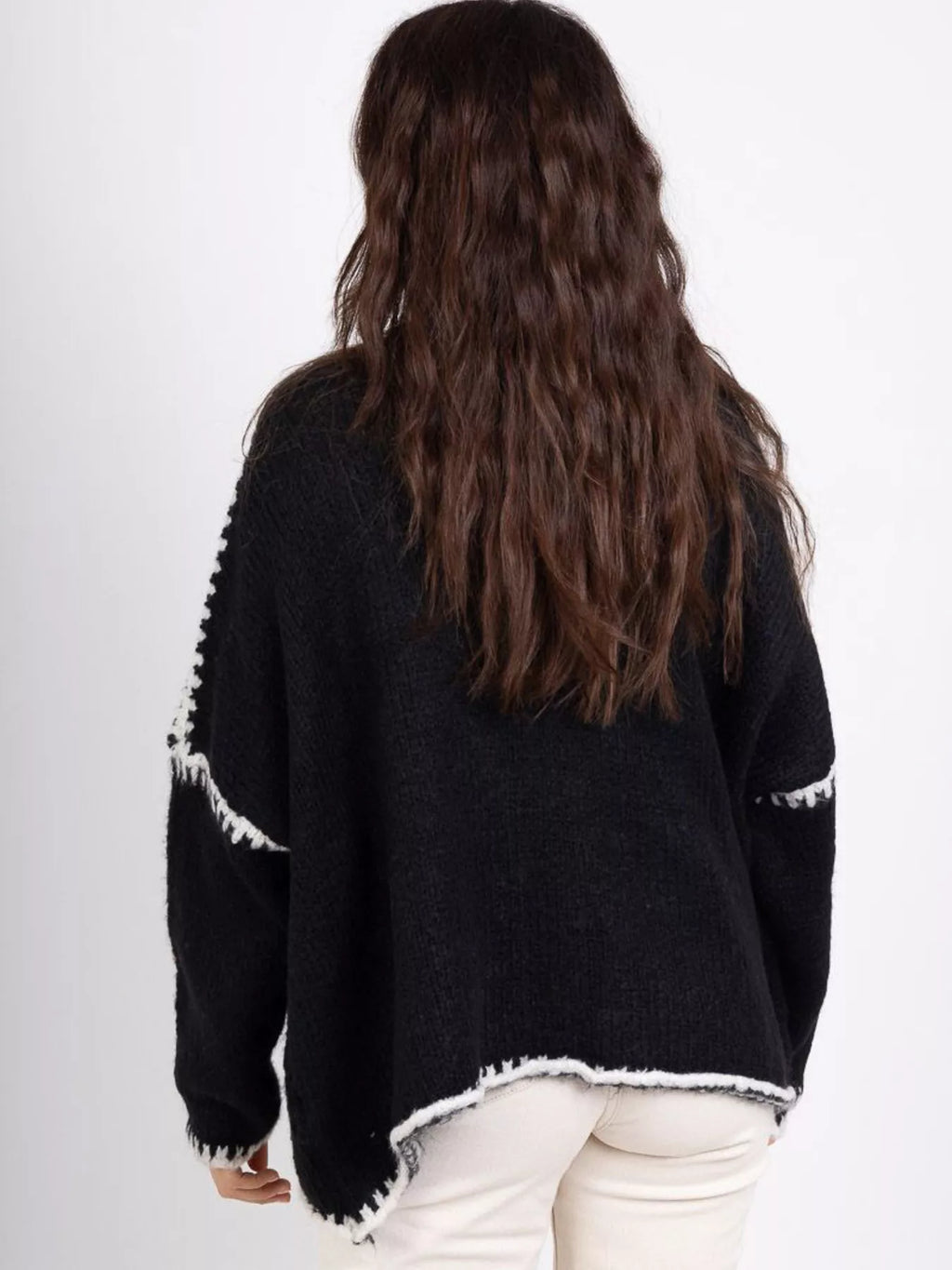 Contrast Trim Open Front Cardigan (15)