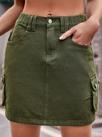 Denim Mini Skirt Pockets (7)