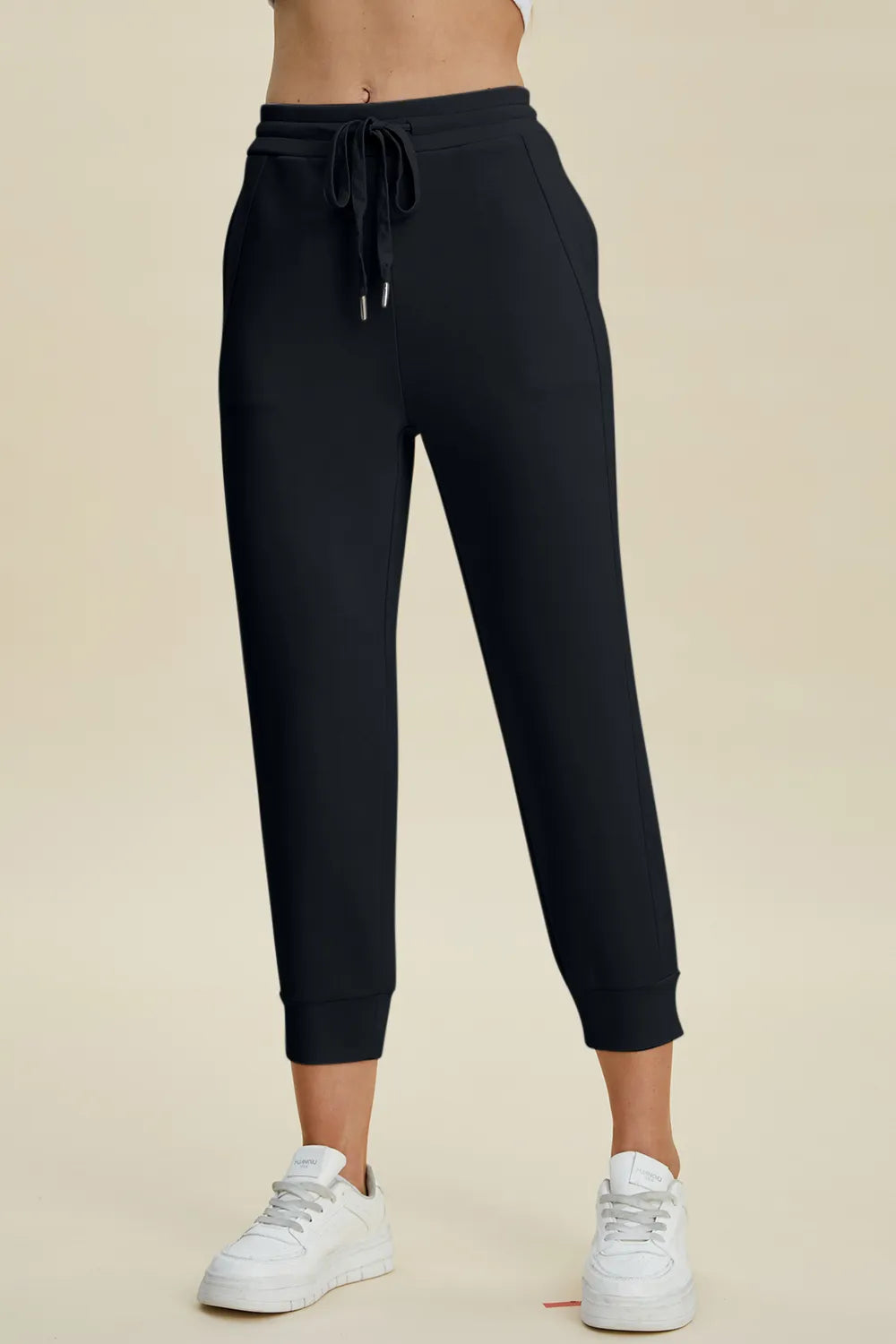 Full Size Air Scuba Drawstring High Waist Cropped Pants (13)