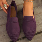 Point Toe Mesh Flats Slip-ons (2)