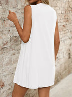 Tied Front Pleated Sleeveless Mini Dress (24)