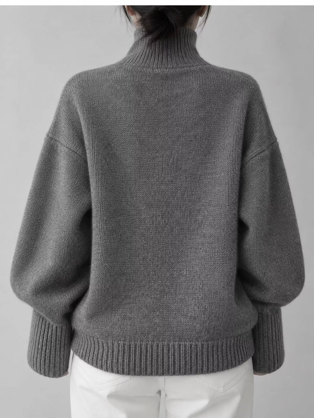 Turtleneck Dropped Shoulder Sweater (52)