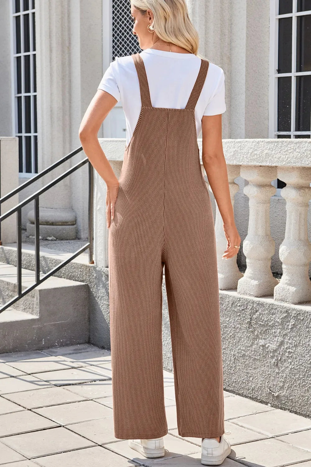 Square Neck Wide Strap Overalls Pockets (19)
