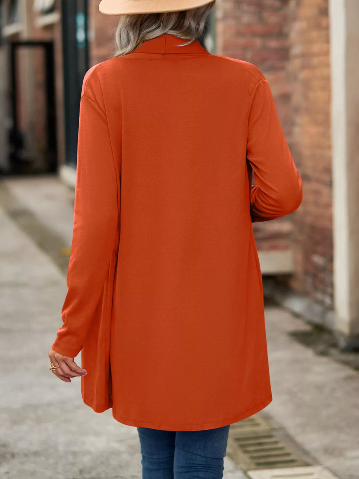 Open-front Dropped Shoulder Cardigan (36)
