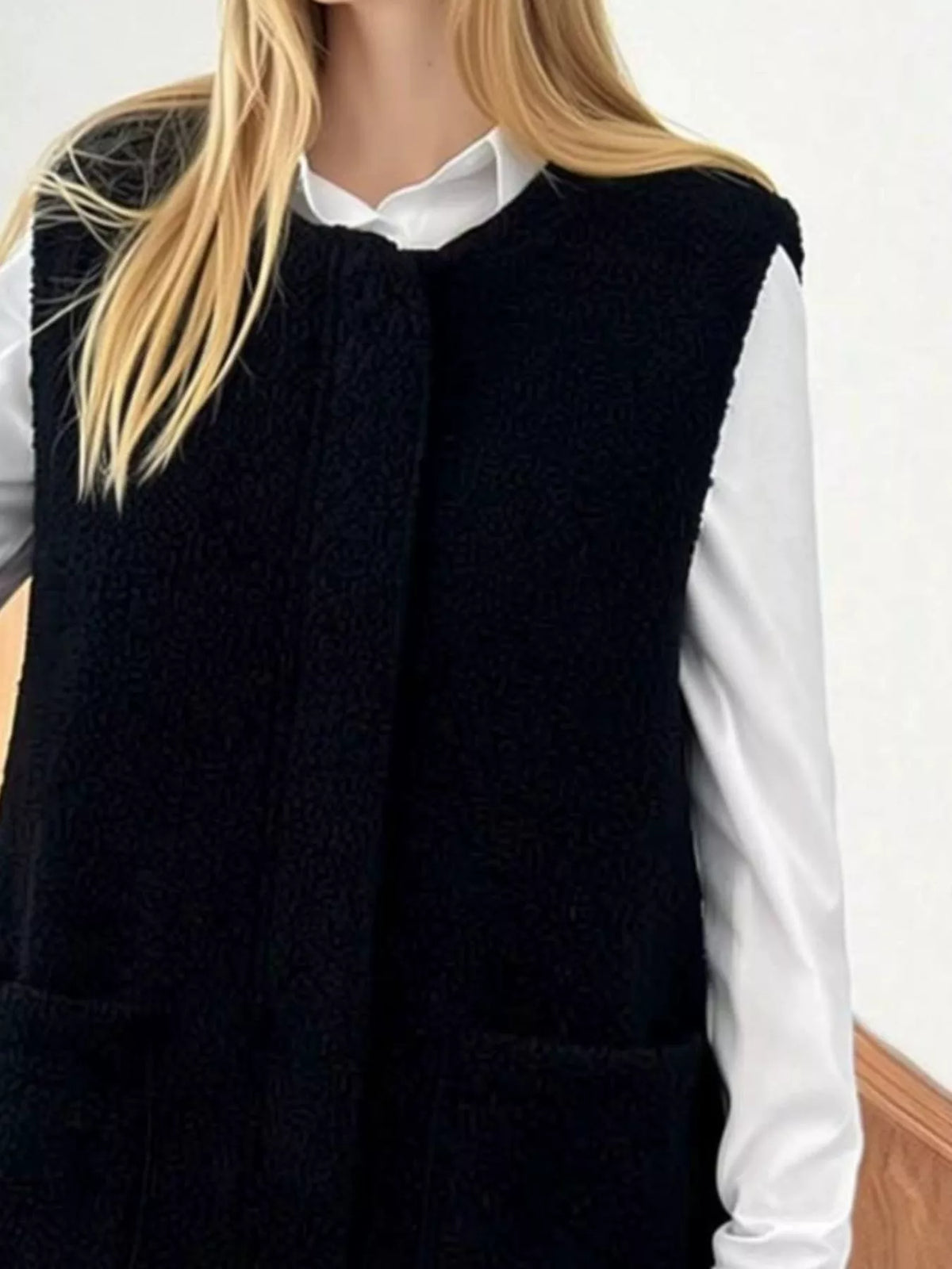 Sherpa Sleeveless Vest Coat (4)