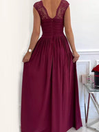 High Slit Lace Detail Maxi Dress (2)