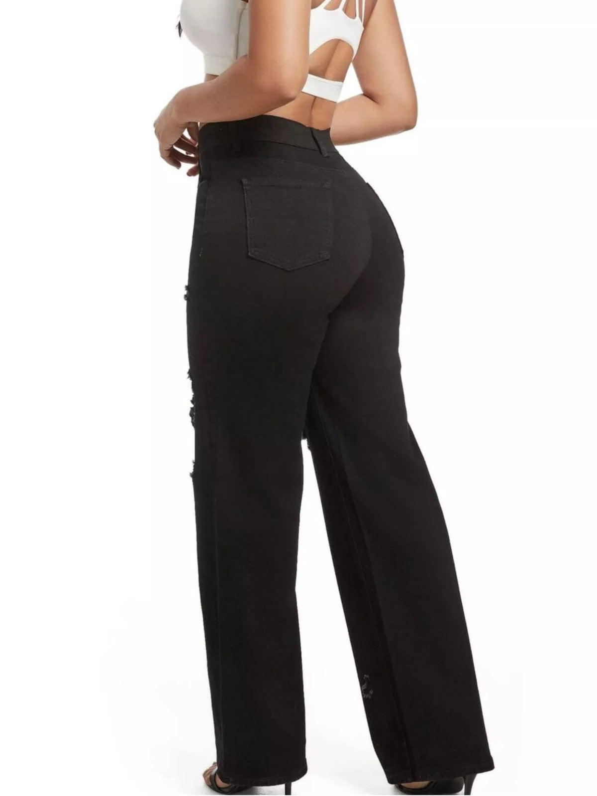 Distressed Wide-leg Jeans (19)
