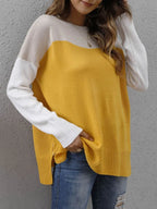 Block Round Neck Sweater (7)