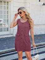 Scoop Neck Sleeveless Mini Tank Dress (2)