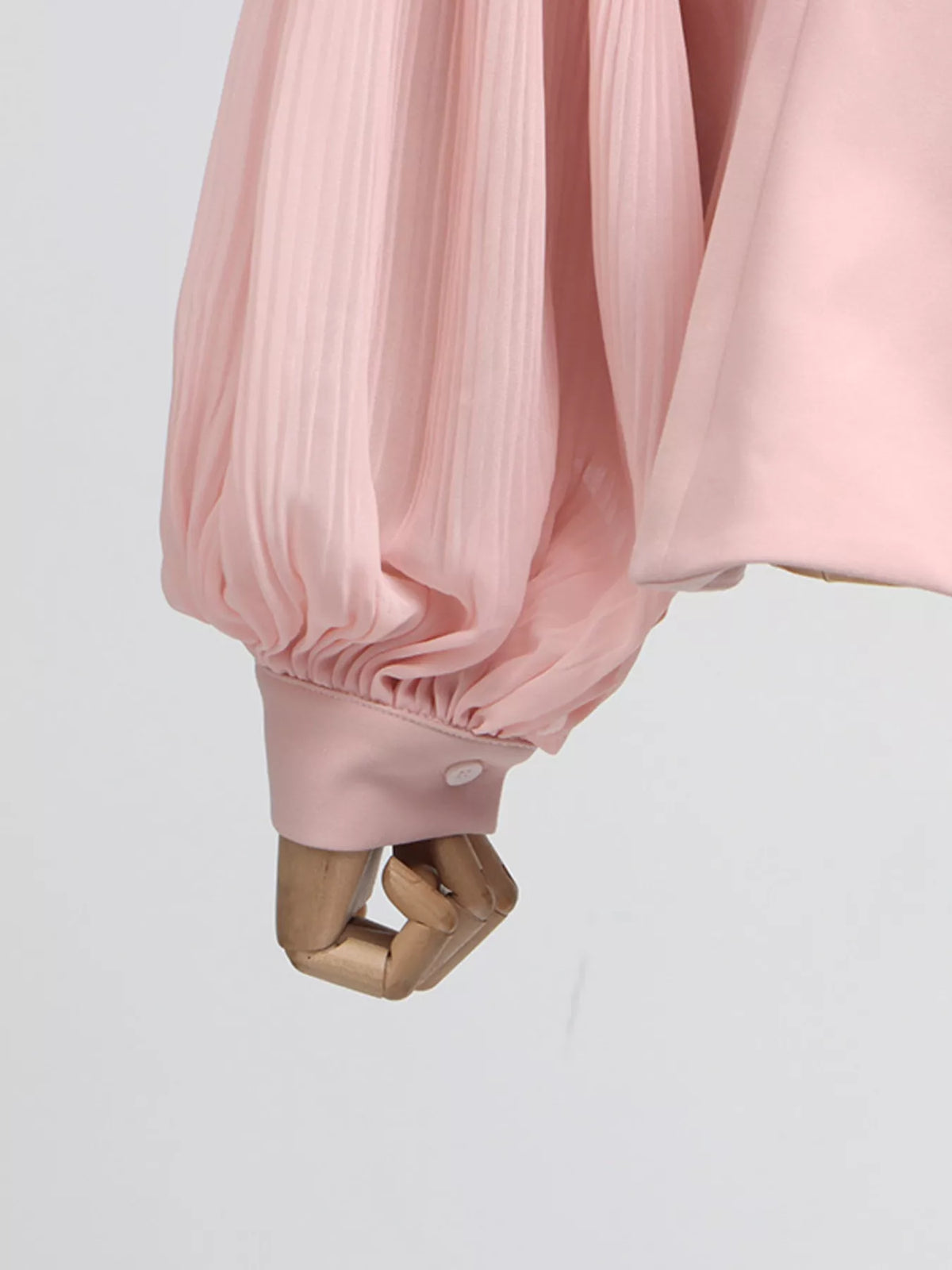 Frill Lapel Collar Top Pleated Skirt Set (15)