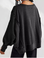 Oversized Relaxed Fit Crew Neck Sweatshirt (5)