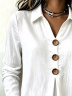 Button Detail Long Sleeve Blouse (4)