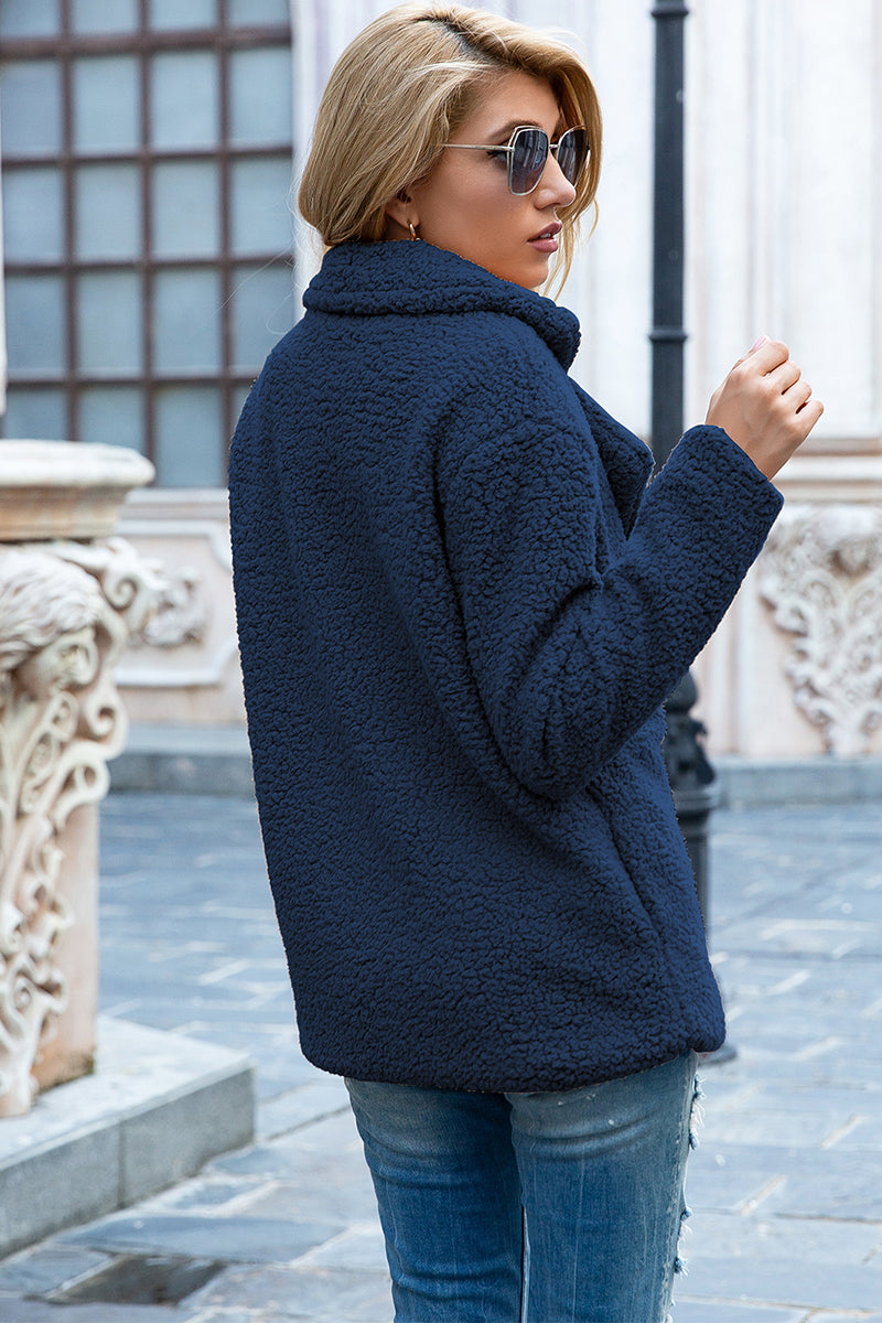 Full Size Lapel Collar Sherpa Coat (21)