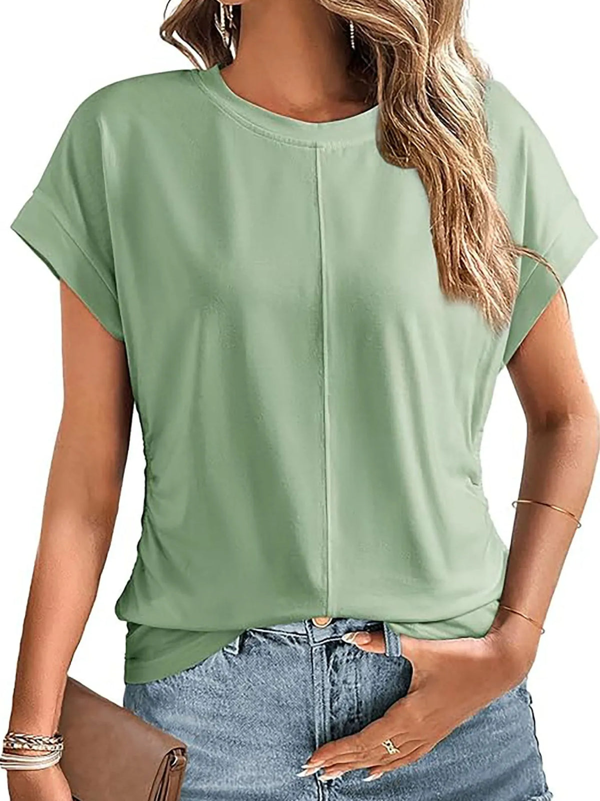 Round Neck Short Sleeve T-shirt (18)