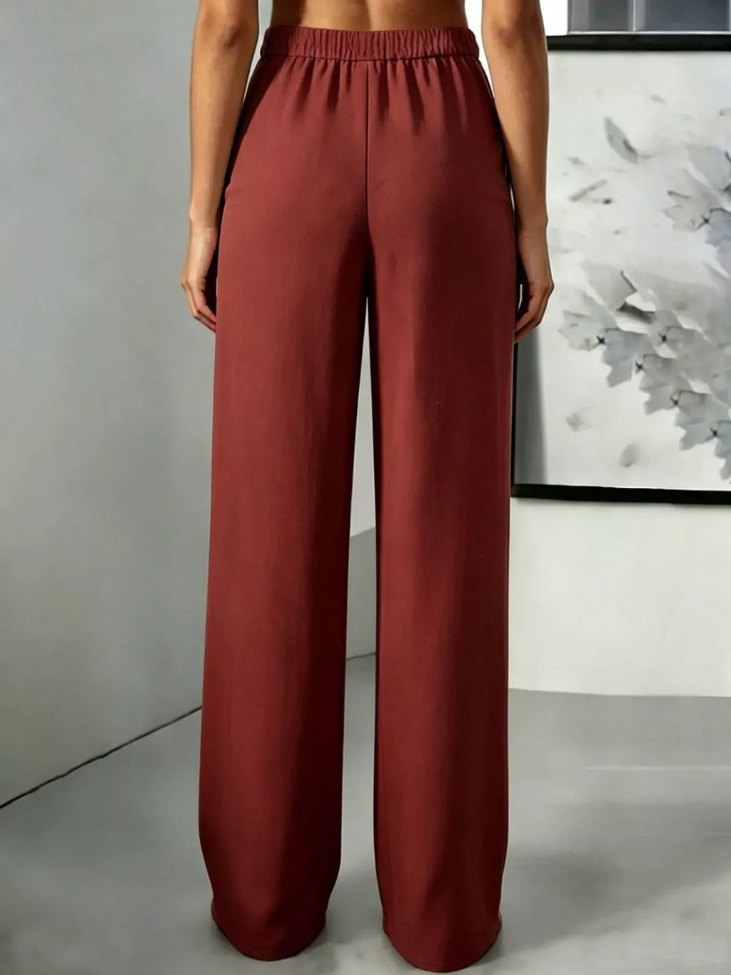 High-waisted Pleated Wide-leg Pants (32)