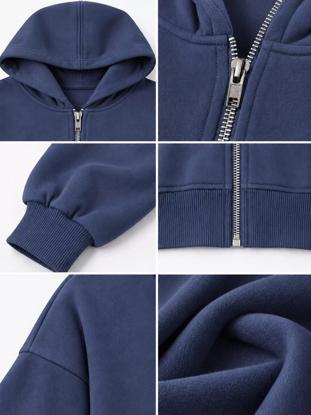 Zip-up Cropped Hoodie (10)