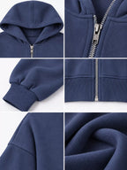 Zip-up Cropped Hoodie (10)