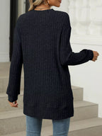 Ribbed Knit Round Neck Sweater (14)