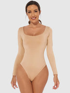 Full Size Scoop Neck Long Sleeve Bodysuit (11)