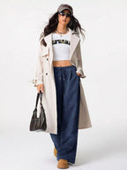 Relaxed Fit Corduroy Pants Drawstring (16)