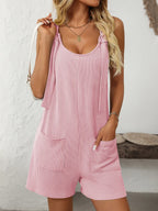 Texture Adjustable Strap Overalls Pockets (17)