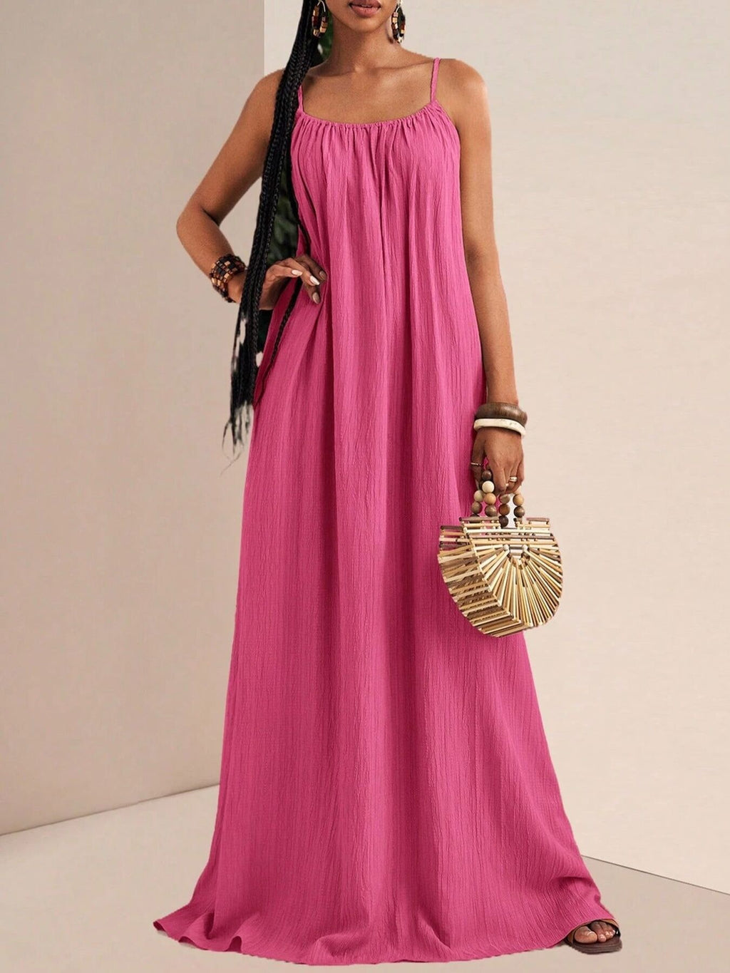 Spaghetti Strap Flowy Maxi Dress (14)
