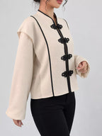 Chinese-style Mandarin Collar Blouse (6)