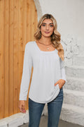 Square Neck Long Sleeve T-shirt (21)