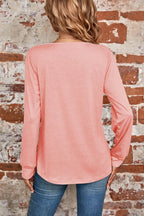 Ruched Square Neck Long Sleeve T-shirt (15)