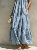 Tiered Scoop Neck Maxi Dress (6)