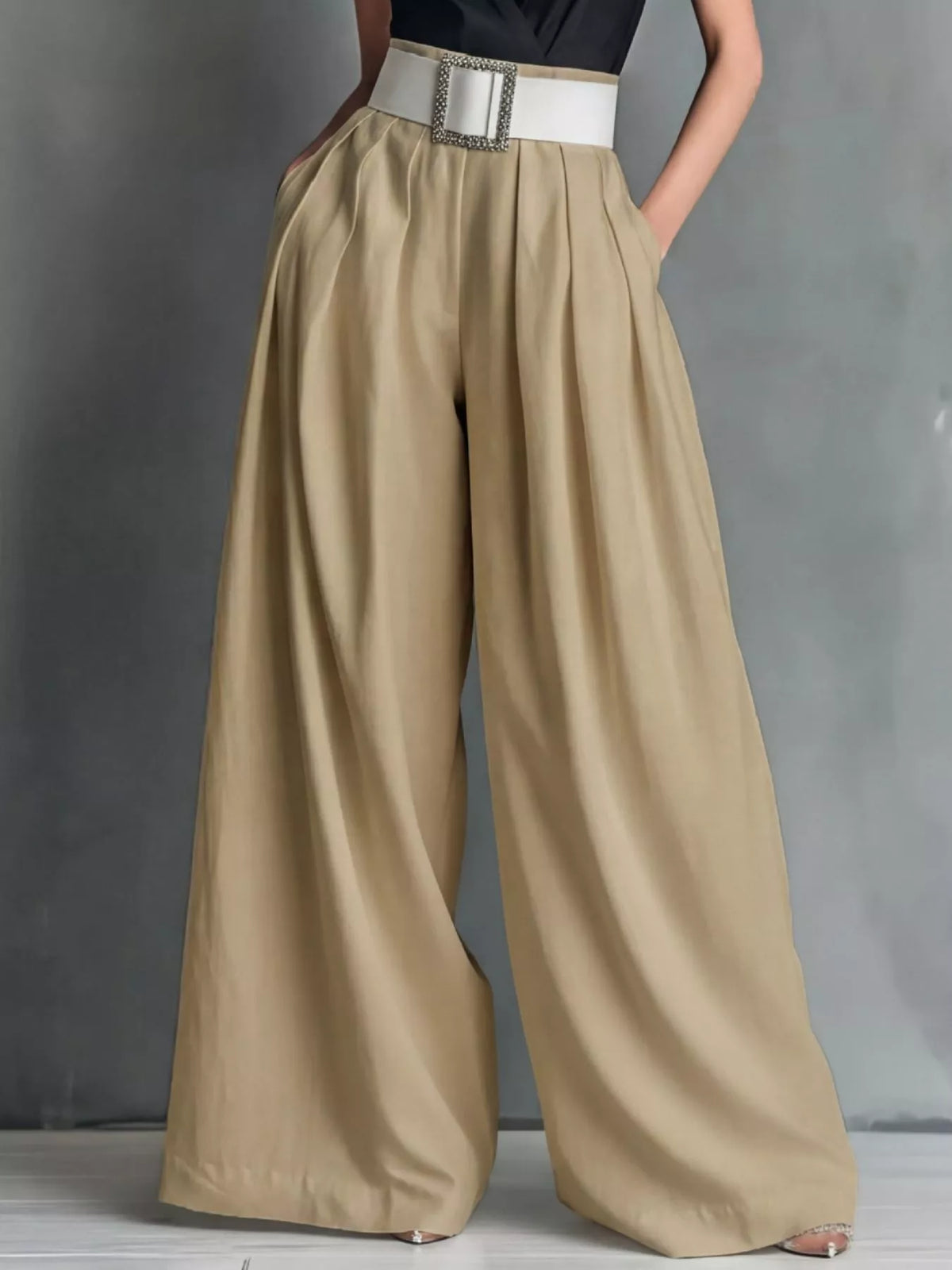 High-waisted Wide-leg Pants (8)