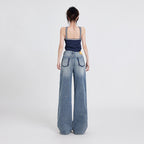 Wide Leg Jeans High Waist Baggy Straight Trousers photo 24