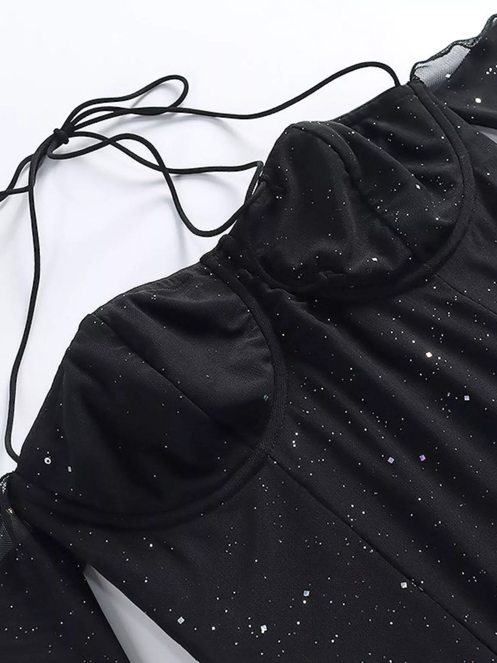 Glitter Mini Dress Sleeves (9)