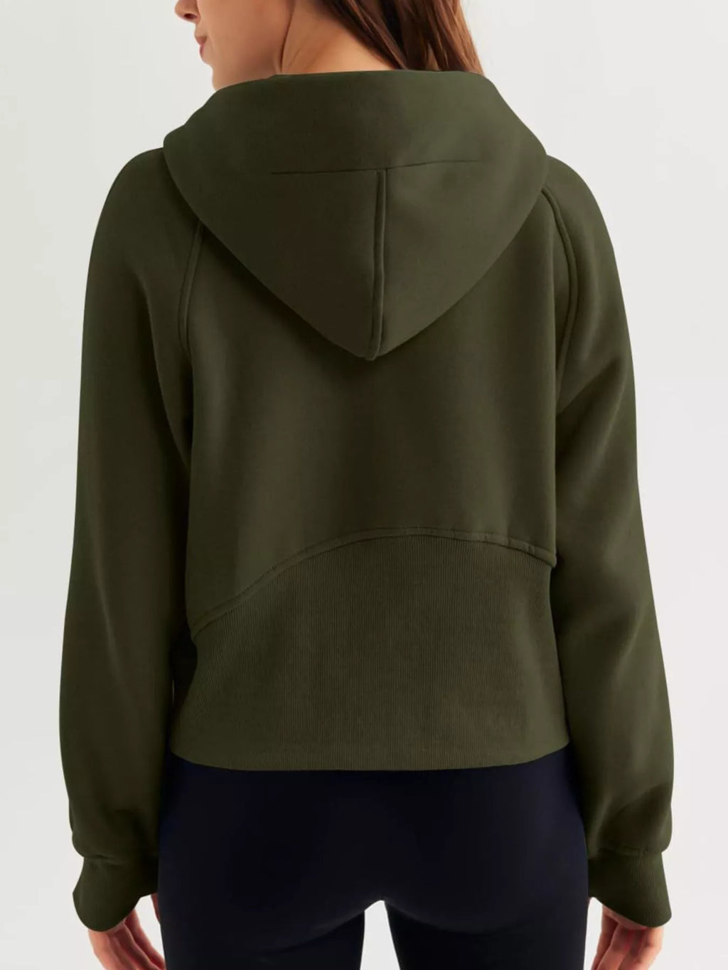 Half Zip Raglan Sleeve Hoodie (9)