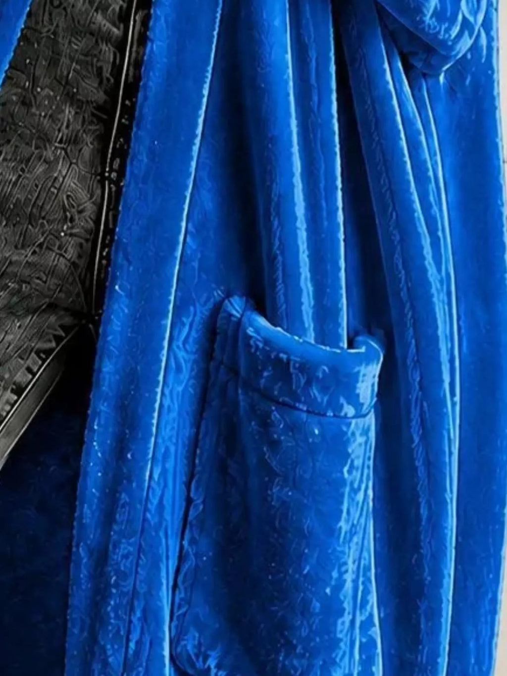 Full Size Velvet Open-front Longline Outerwear Plus (14)