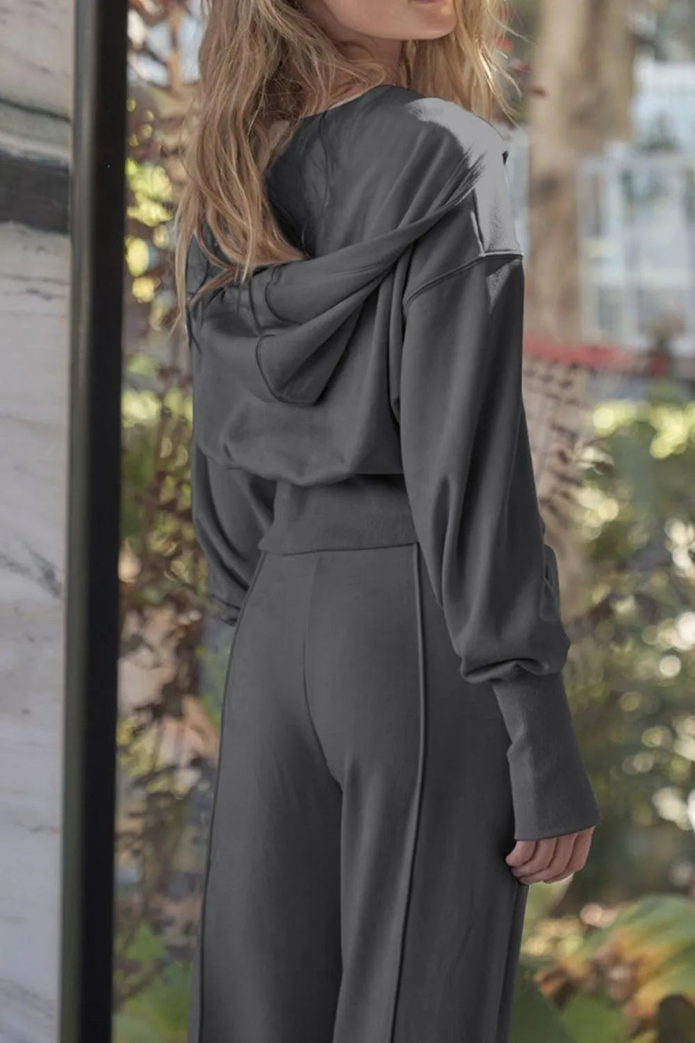 Zip-up Hoodie Pants Active Set (2)