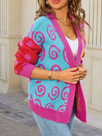 Colorful Open Front Cardigan (12)