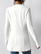 One Button Long Sleeve Blazer (4)