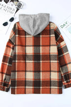 Plaid Button Up Hooded Shacket (10)