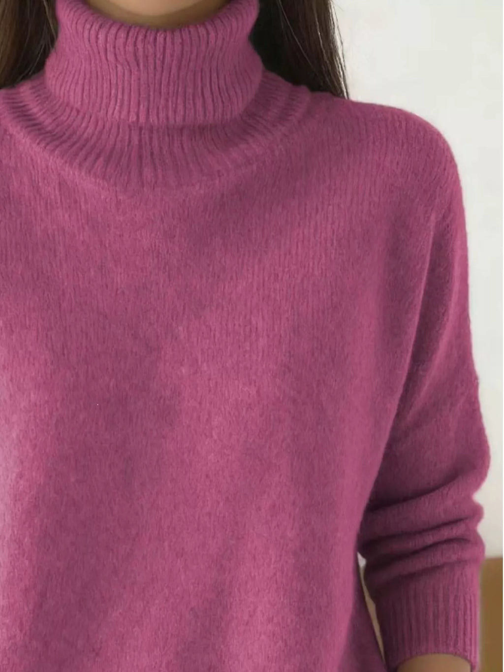Turtleneck Long Sleeve Sweater (20)