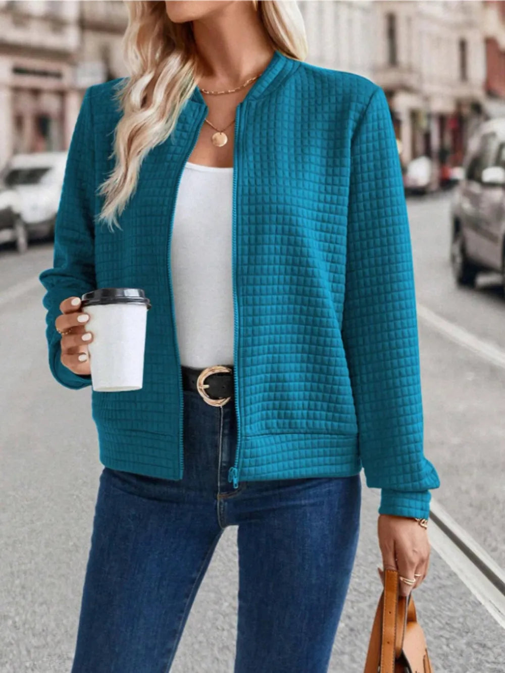 Zip Up Long Sleeve Jacket (10)