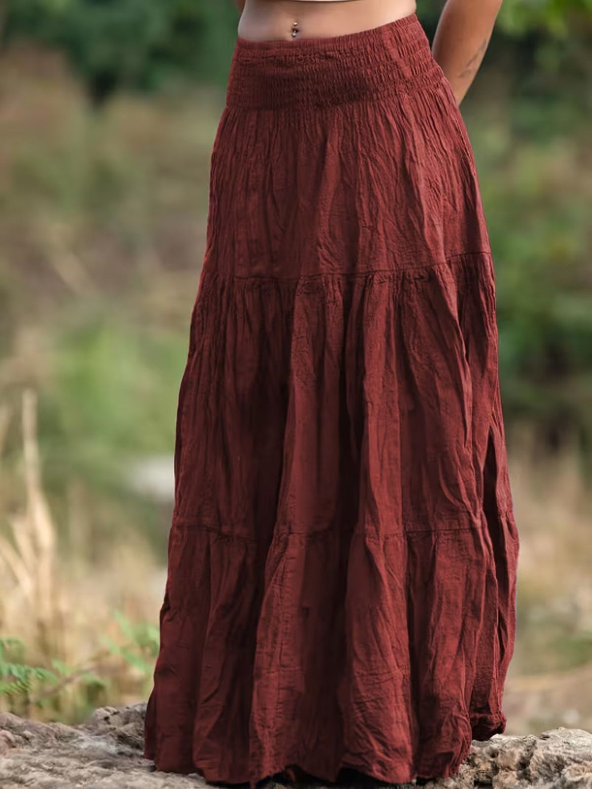 Tiered Maxi Skirt (7)