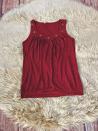 Eyelet Detail Ruched Tank (8)