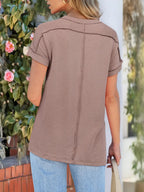 Round Neck Short Sleeve T-shirt (3)