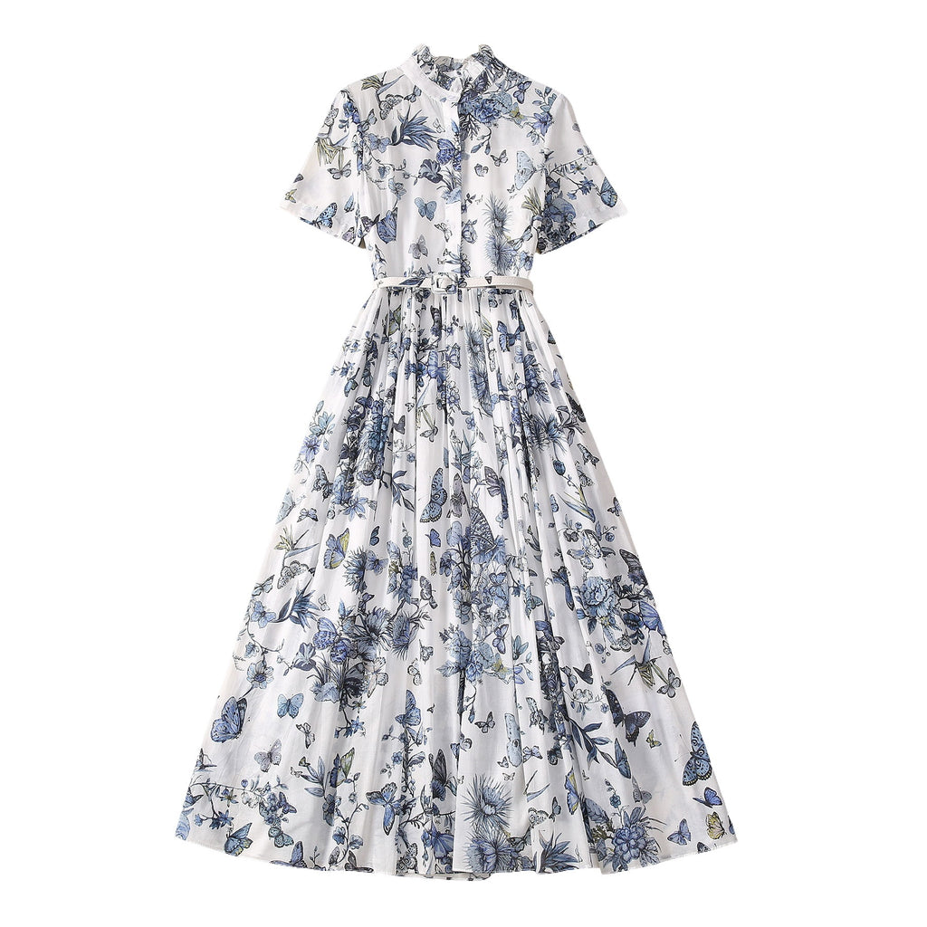 Butterfly Flower Cotton Dress photo 1