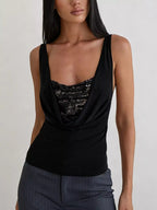 Sequin Detail Ruched Tank (11)
