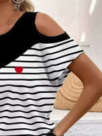 Cold Shoulder Block T-shirt (8)