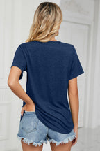 Short Sleeve V-neck T-shirt (13)